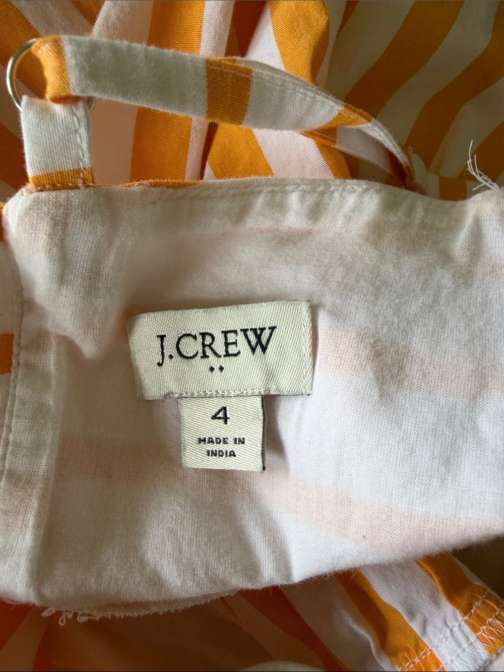 J. Crew Sunstripe Spaghetti-Strap A-Line Dress - Yellow/White - Picture 7 of 7